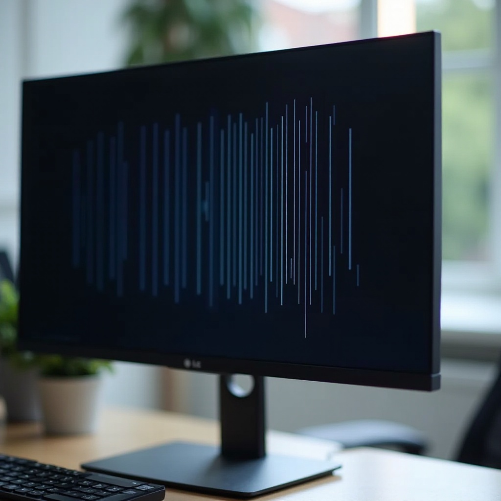 verticale lijnen op LG-monitor