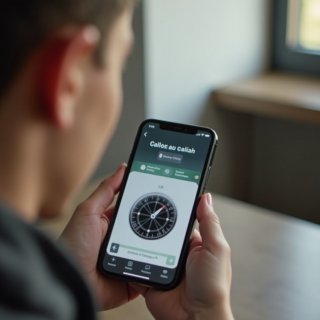 아이폰 나침반 보정