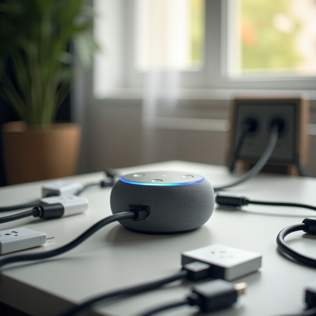 echo dot not turning on when plugged in