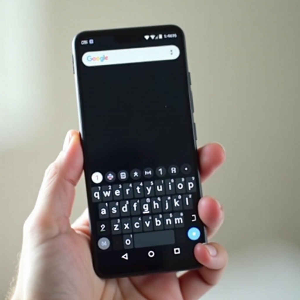 안드로이드에서 작은 키보드를 없애는 방법