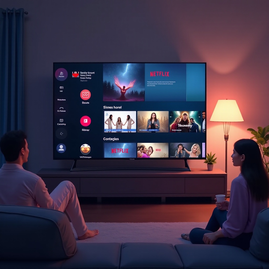 삼성 스마트 TV에서 넷플릭스를 로그아웃하는 방법