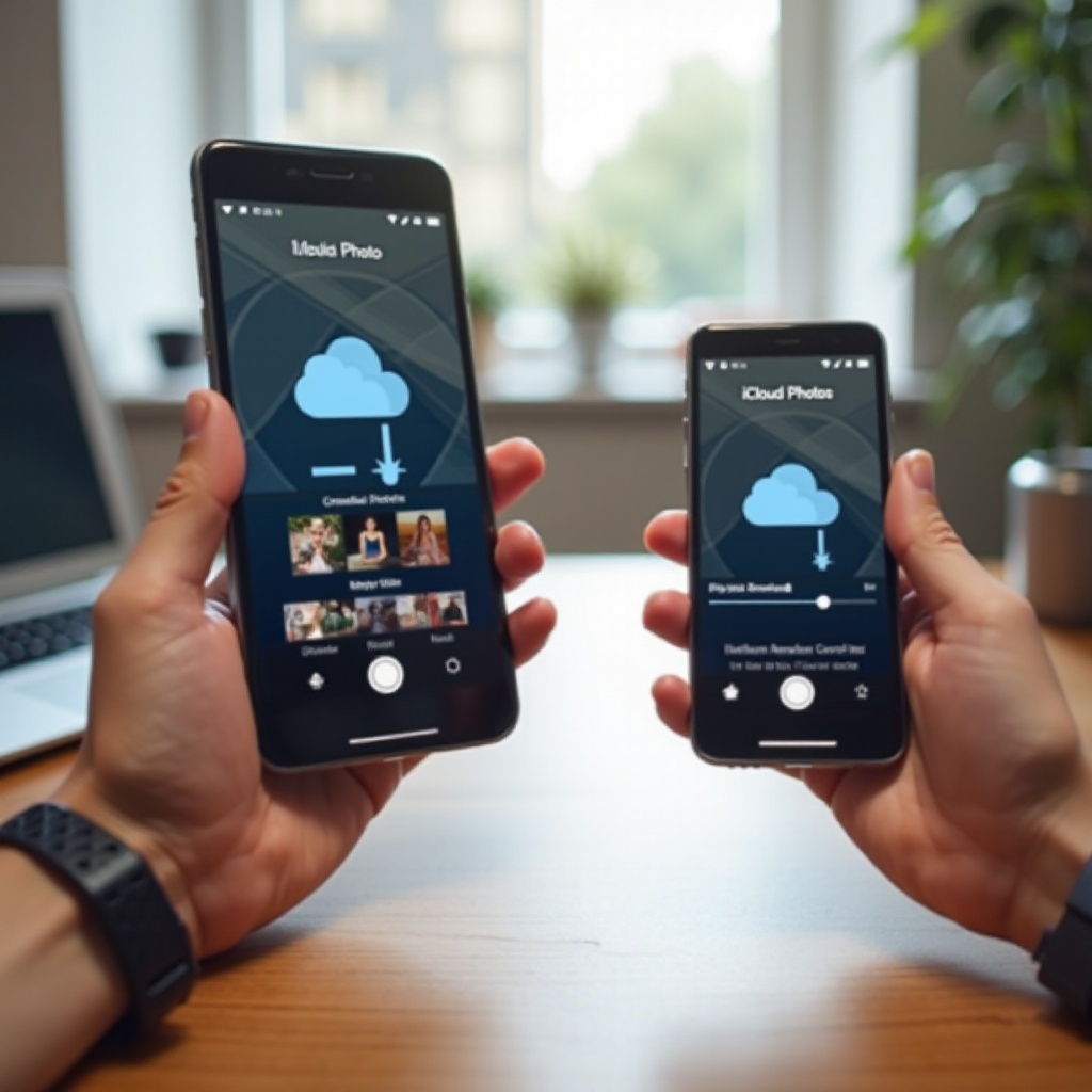 how to download icloud photos on android