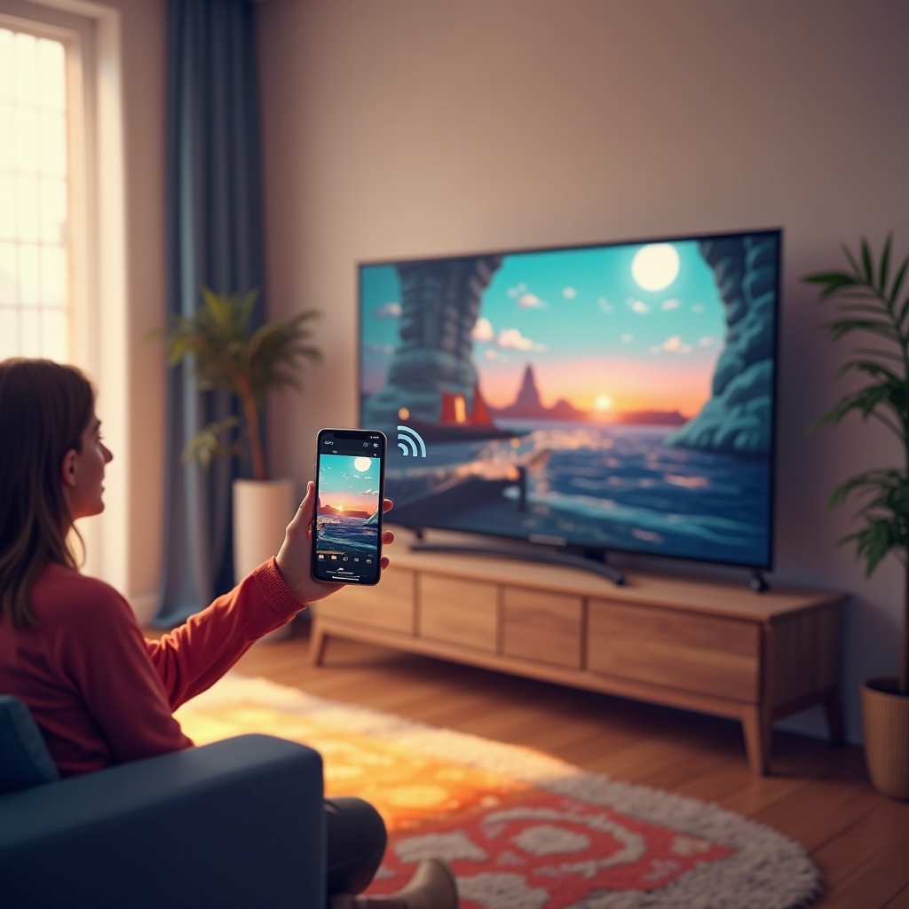 stream dari ponsel samsung ke tv samsung
