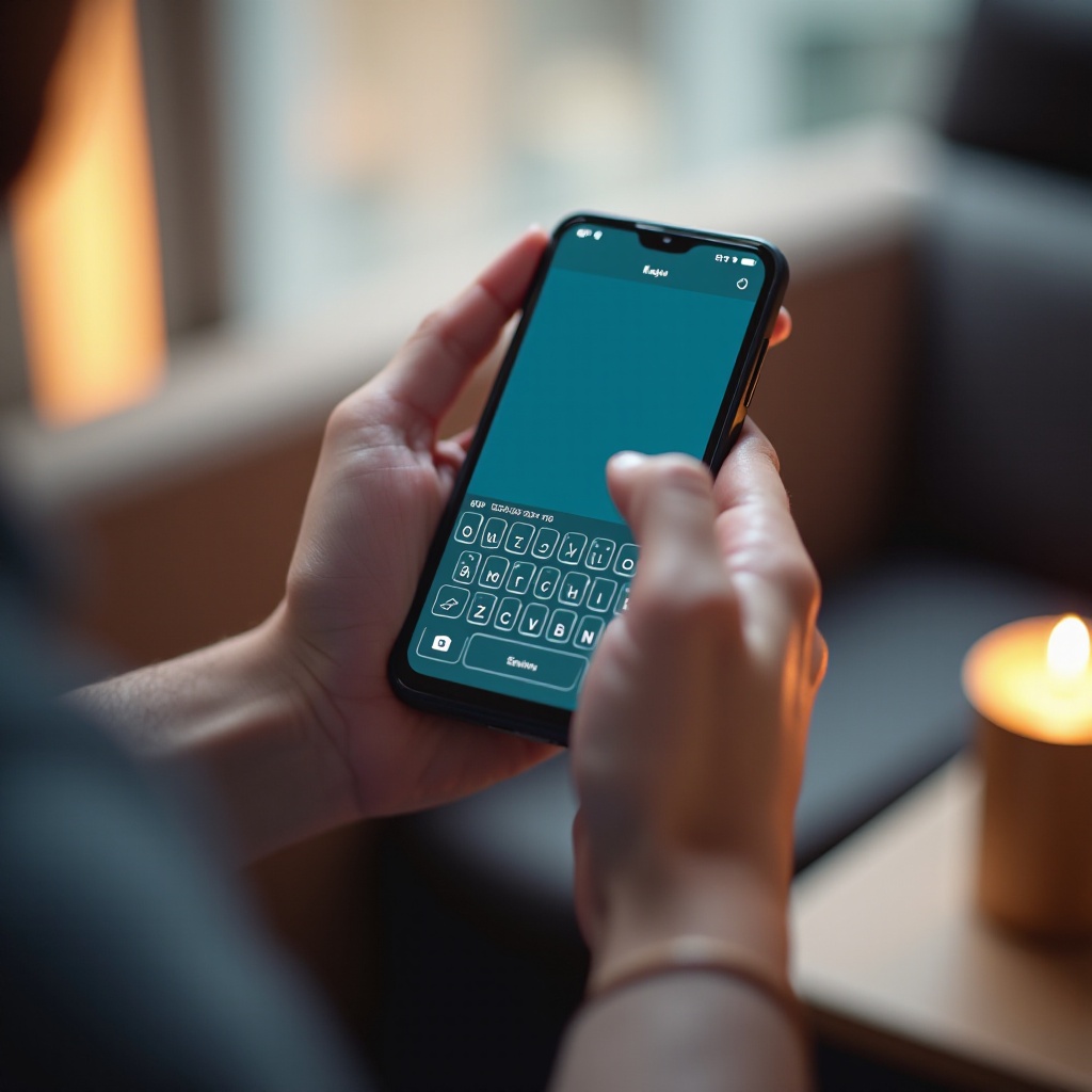 how to get rid of small keyboard on android