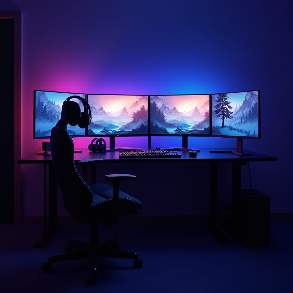 multi display gaming setup