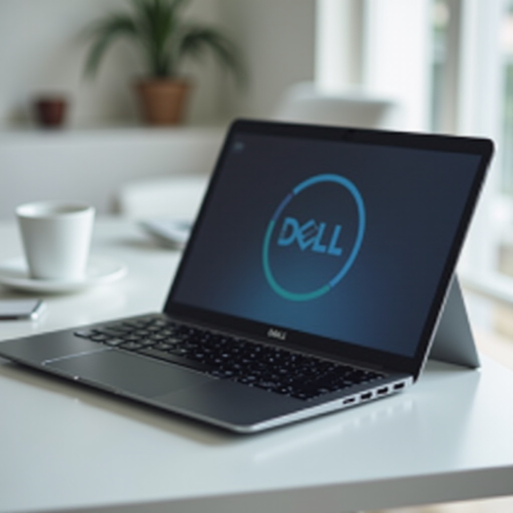 Dell-laptop met dvd-station