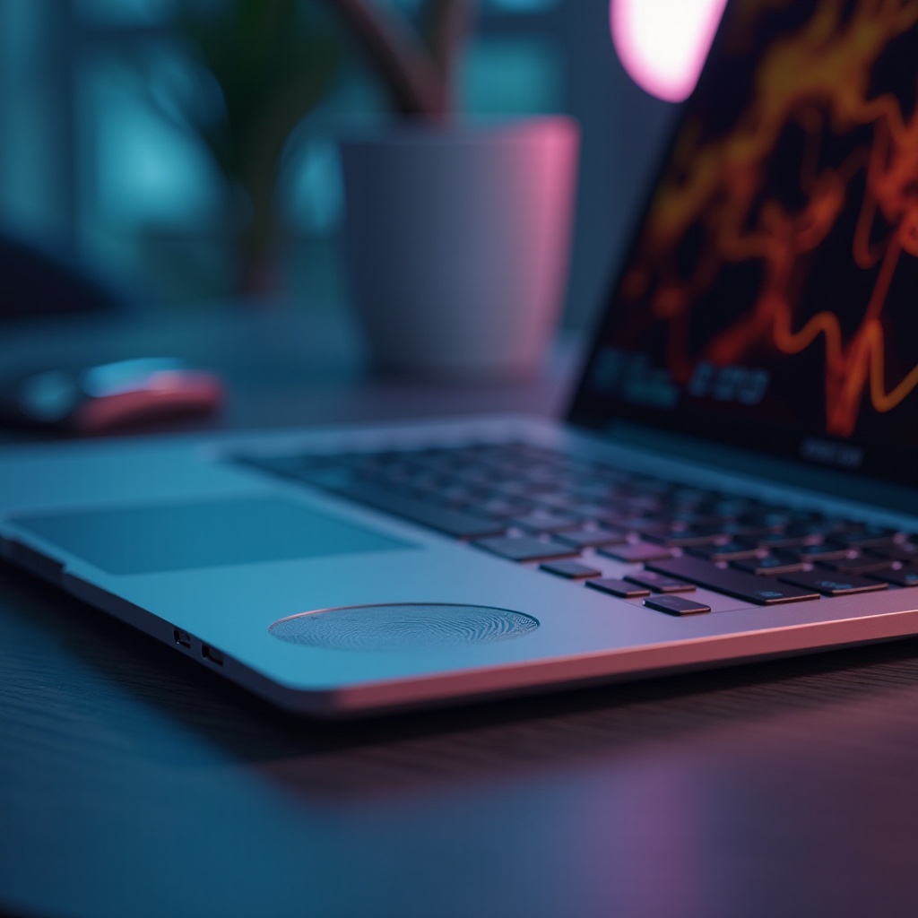 kannettava tietokone sormenjälkitunnistimella