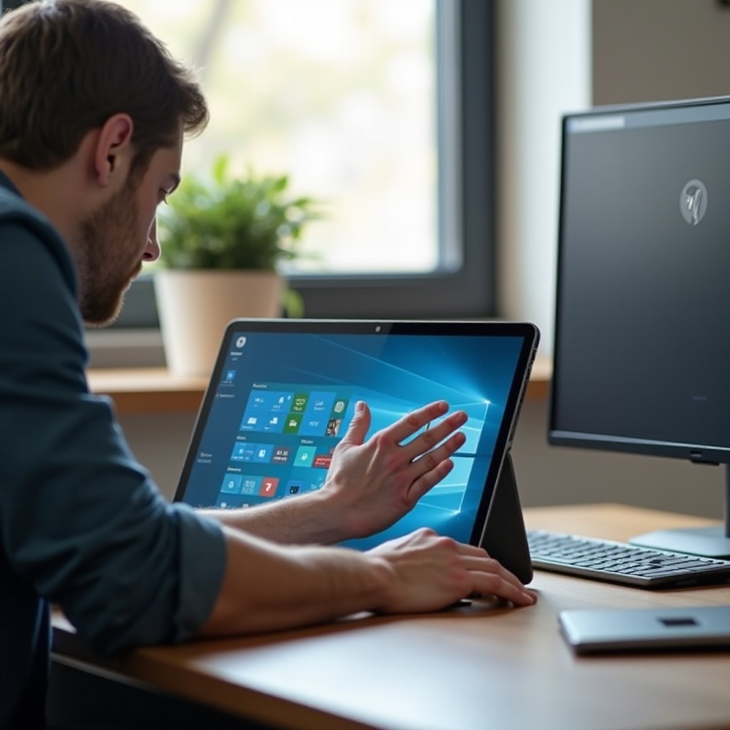mengapa laptop hp saya terjebak dalam mode tablet
