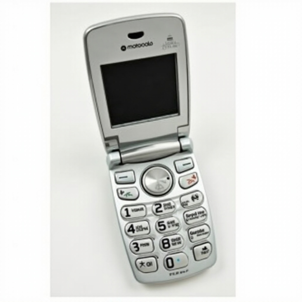 Waar zit de microfoon op de Motorola klaptelefoon?
