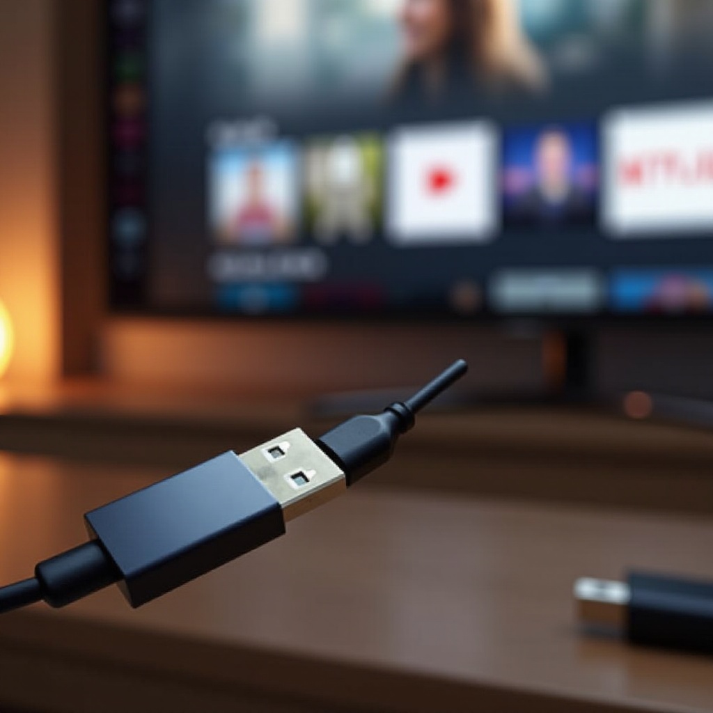 podłącz telefon do telewizora przez USB