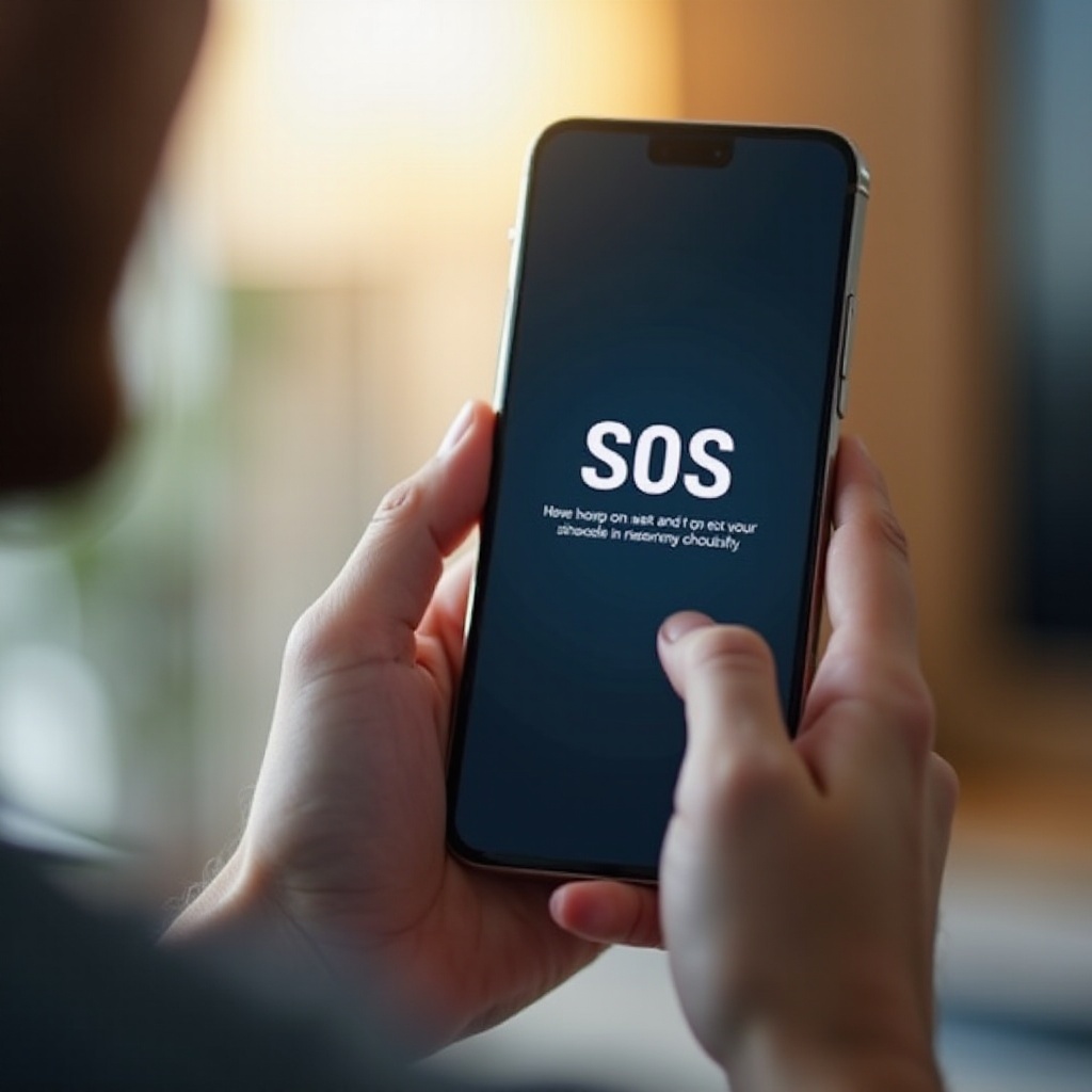 my phone is stuck in sos mode