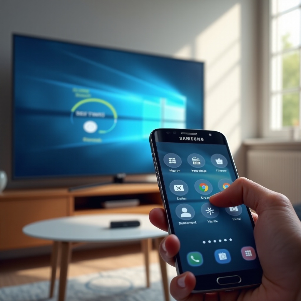 สตรีมจากโทรศัพท์ Samsung ไปยังทีวี Samsung