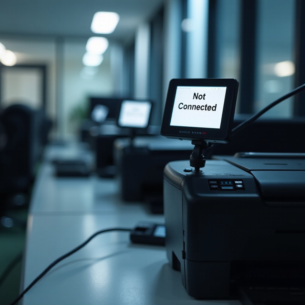 alle printers tonen niet verbonden