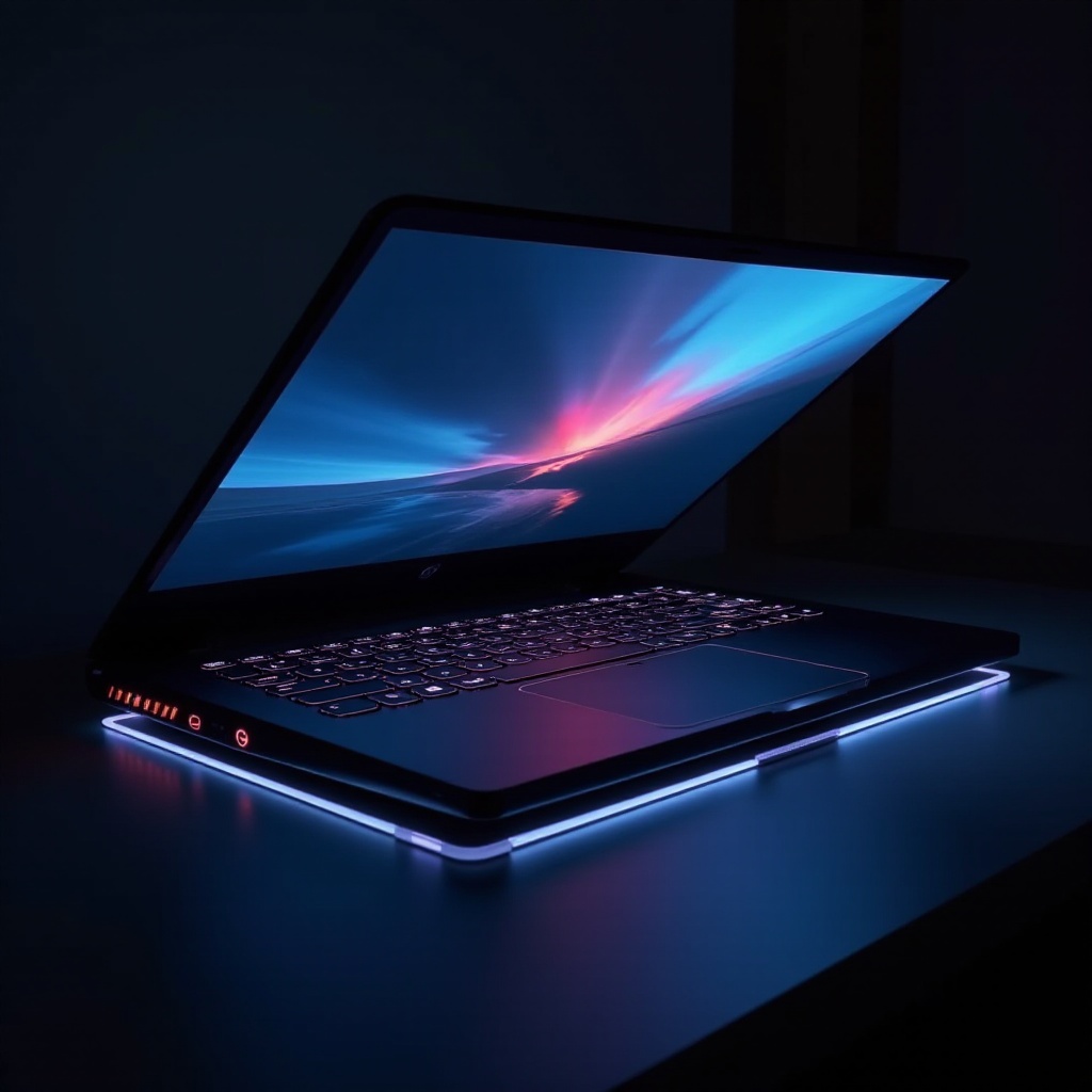 Pelaamiseen tarkoitettu kannettava tietokone, joka vastaa PS5:ttä