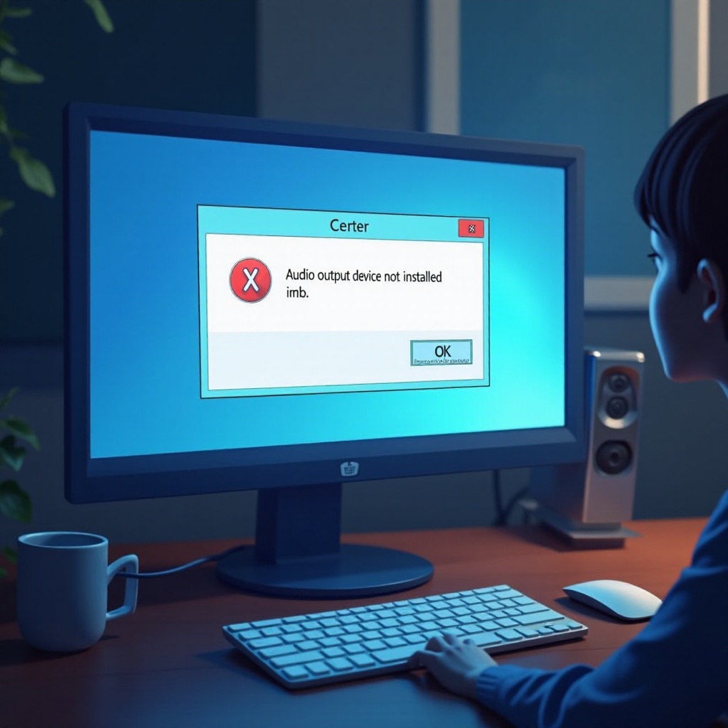 audio-uitvoerapparaat niet geïnstalleerd in Windows 10