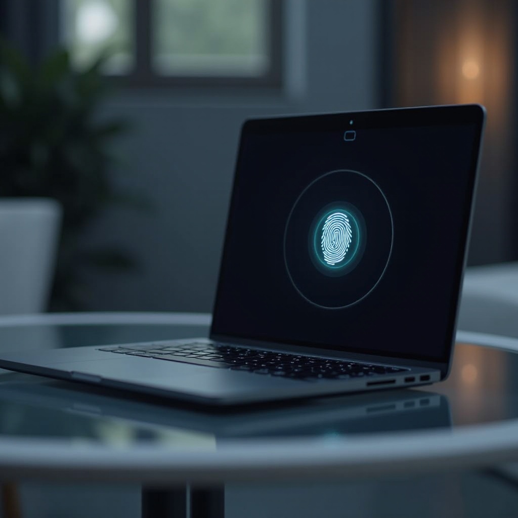 แล็ปท็อปพร้อมเครื่องสแกนนิ้วหัวแม่มือ