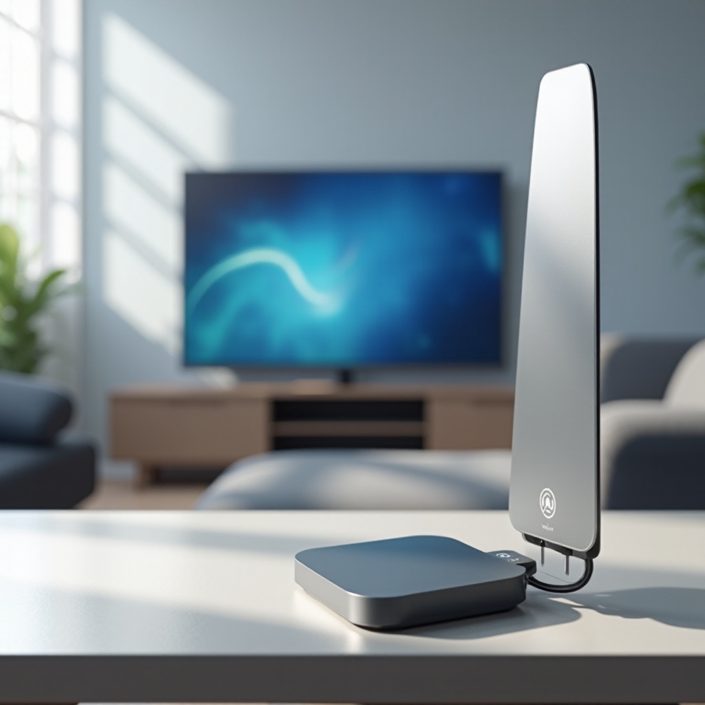 증폭된 최고 실내 TV 안테나 100마일 범위