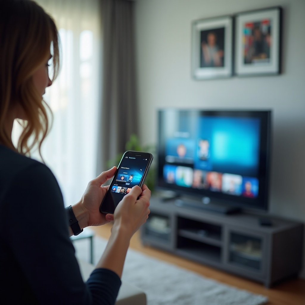 サムスンの電話からサムスンのテレビにストリーム