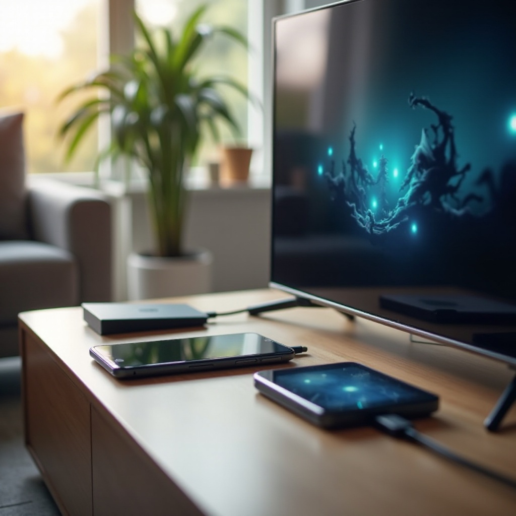 yhdistä puhelin televisioon USB:llä
