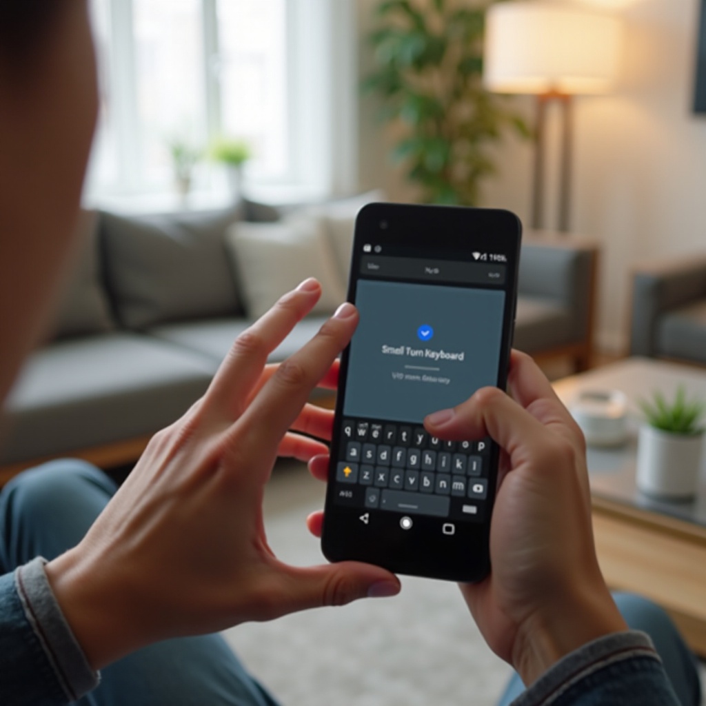 วิธีกำจัดคีย์บอร์ดขนาดเล็กบน Android