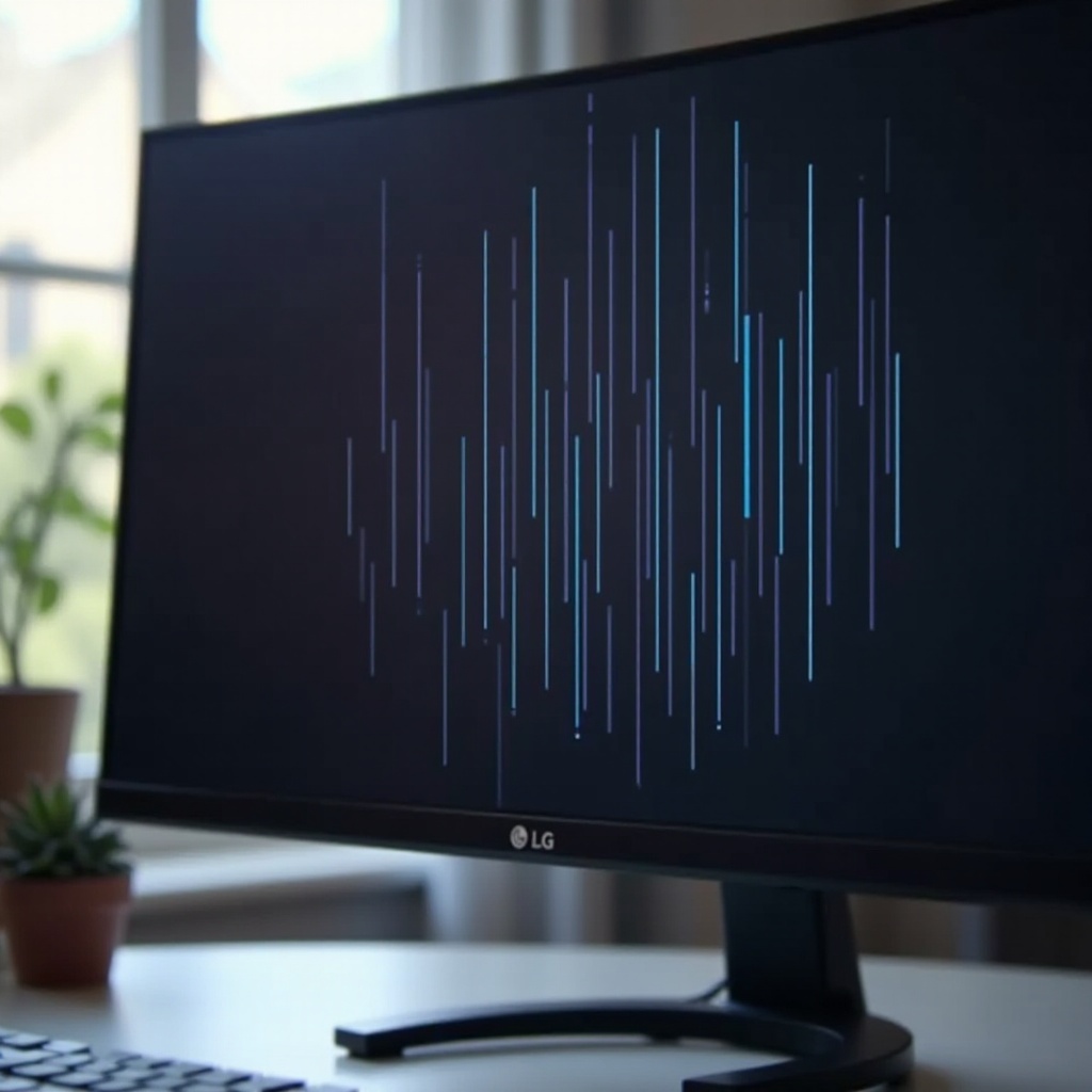 LGモニターの縦線