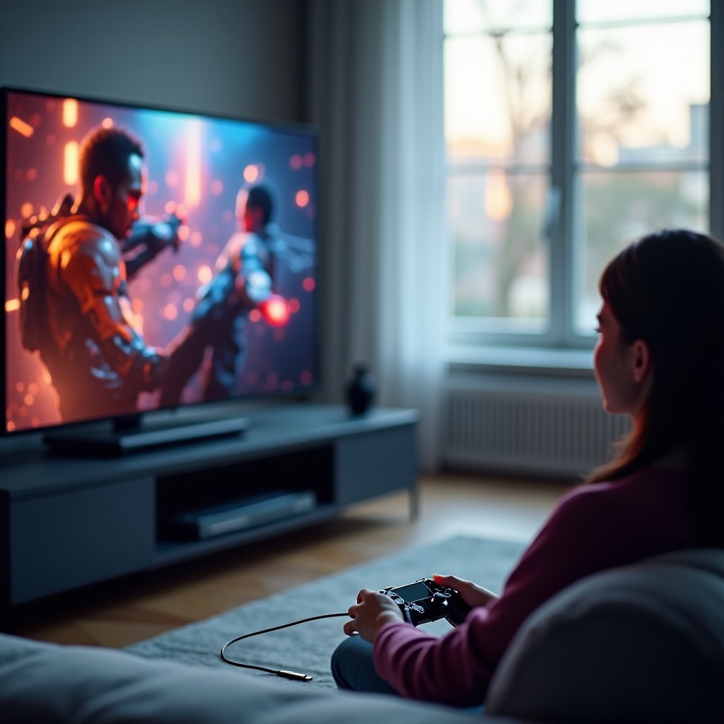 how to play computer games on tv