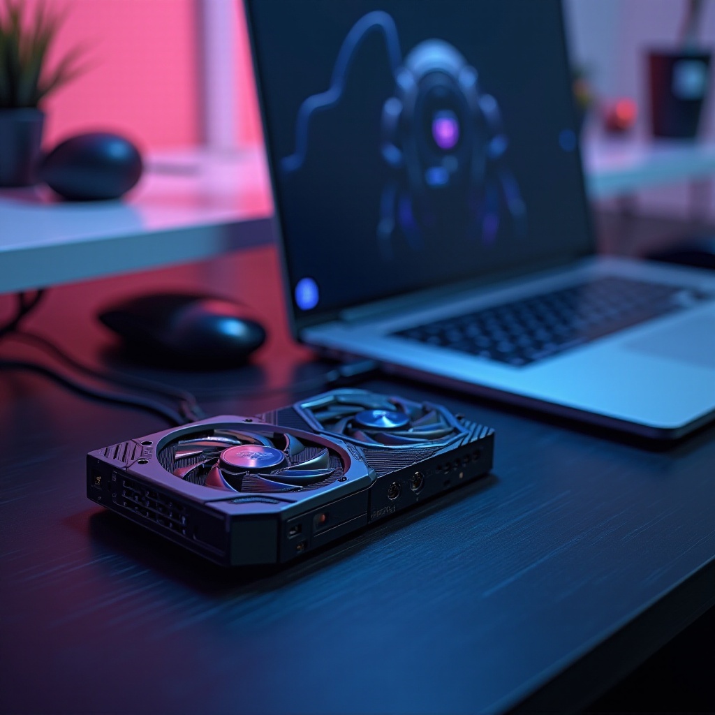 kun je een full-size grafische kaart met een laptop gebruiken