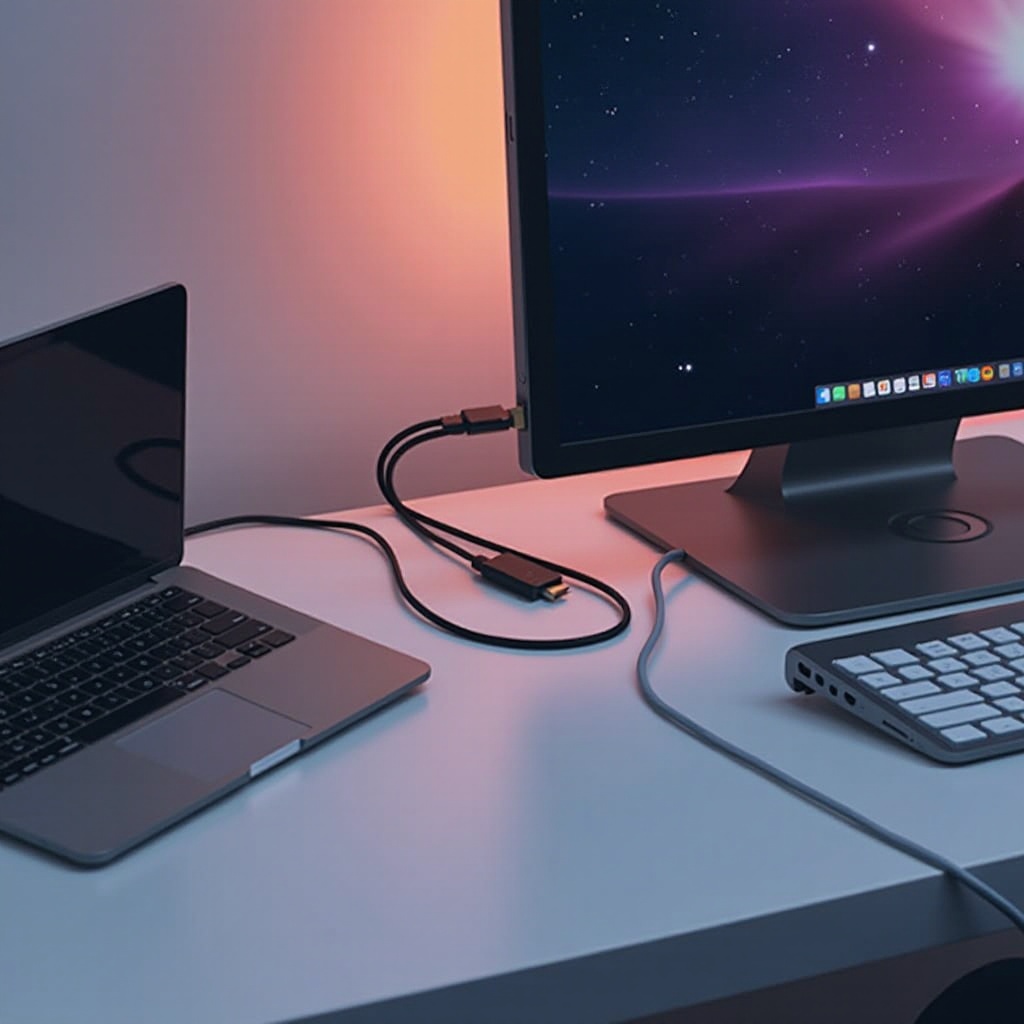 วิธีเชื่อมต่อ MacBook Pro กับจอภาพ