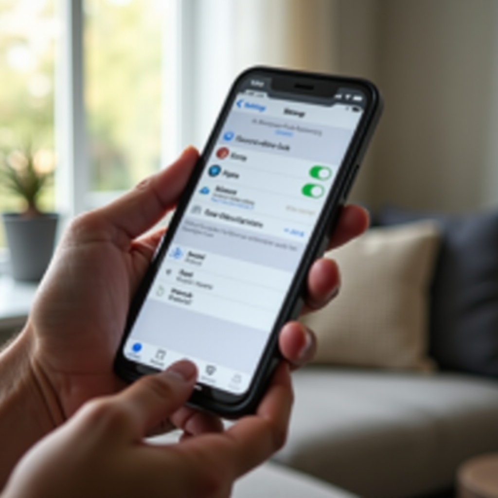 iPhonen vaakasuunta ei toimi