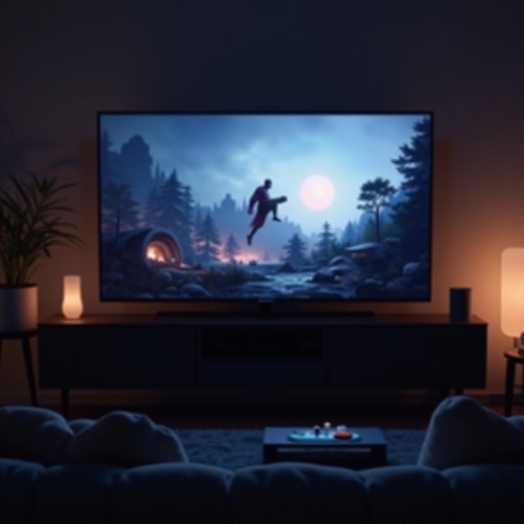 how to play computer games on tv
