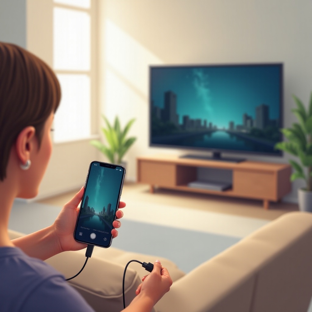verbind telefoon met tv via USB