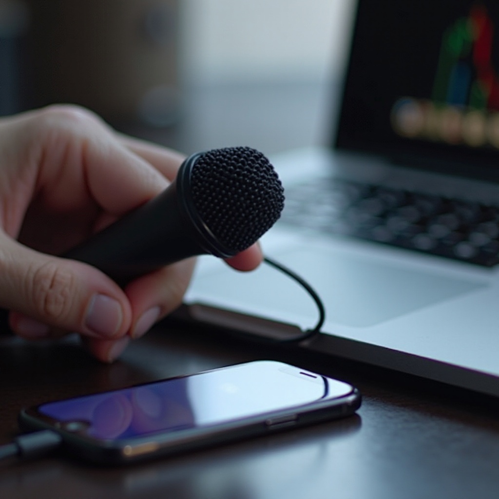マイクをiPhoneに接続する方法