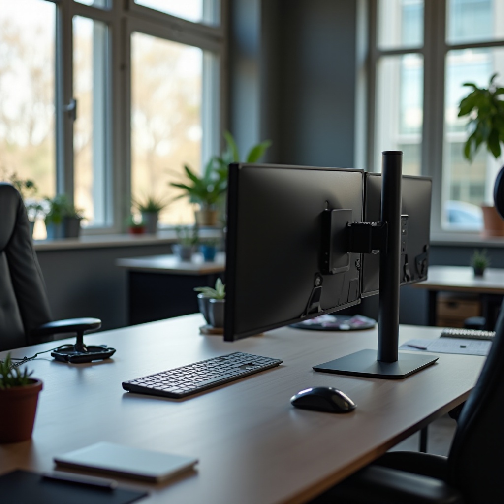 vertical stack monitor setup