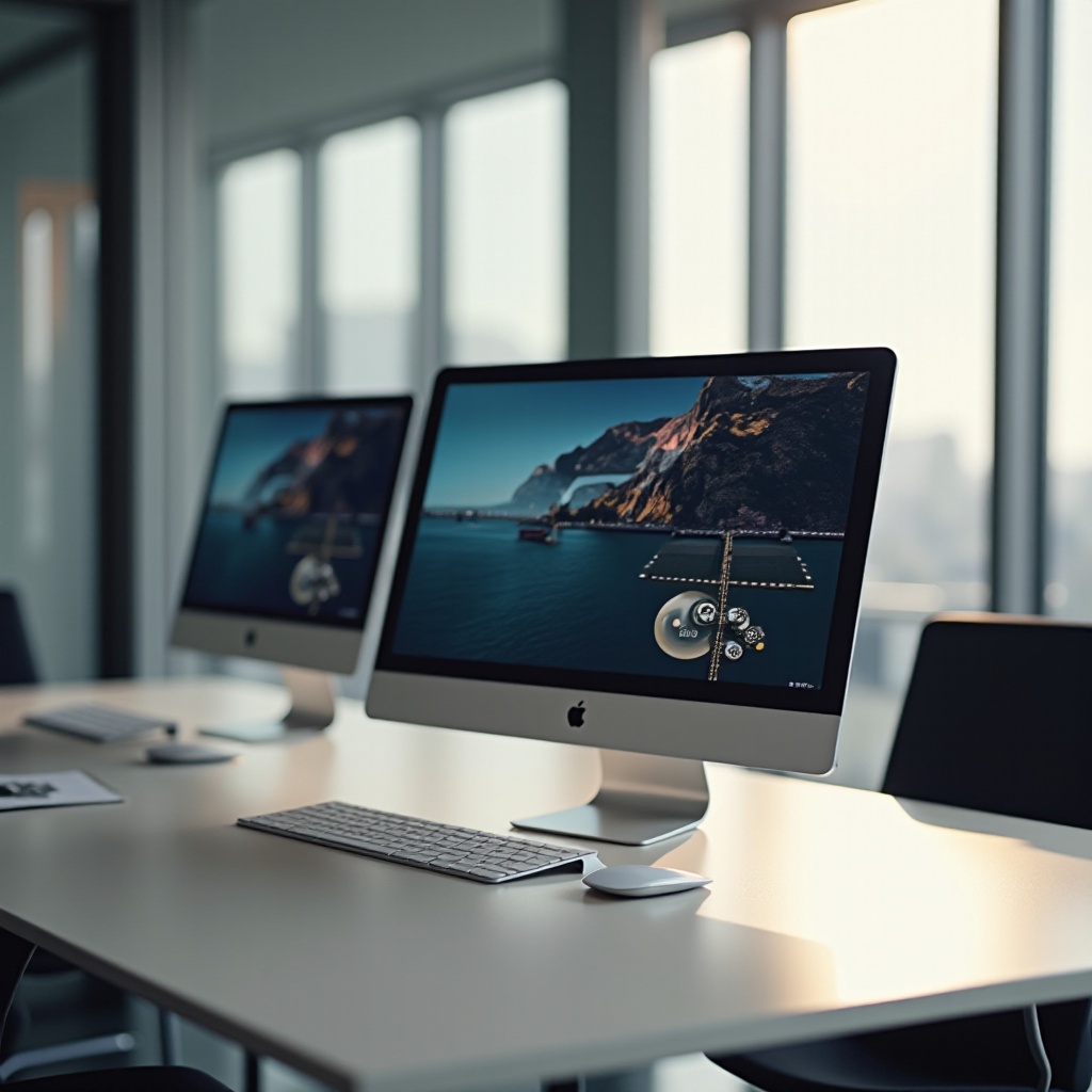 ustawienie monitora w pionowym stosie