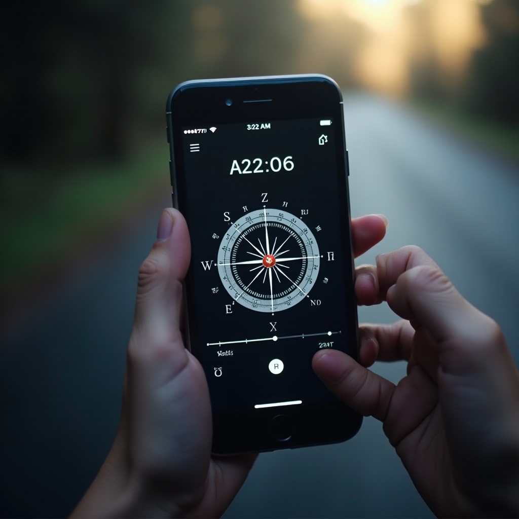 ปรับเทียบเข็มทิศ iPhone