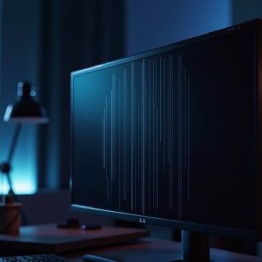 lg monitor vertical lines