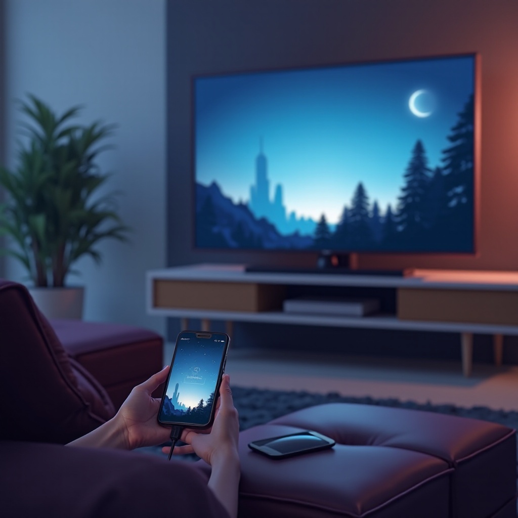 เชื่อมต่อโทรศัพท์กับทีวีด้วย USB