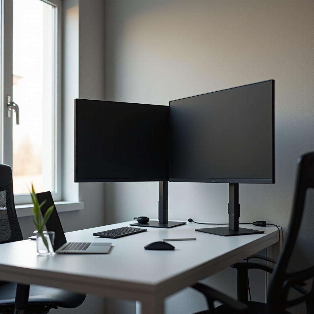 verticale stapelmonitoropstelling