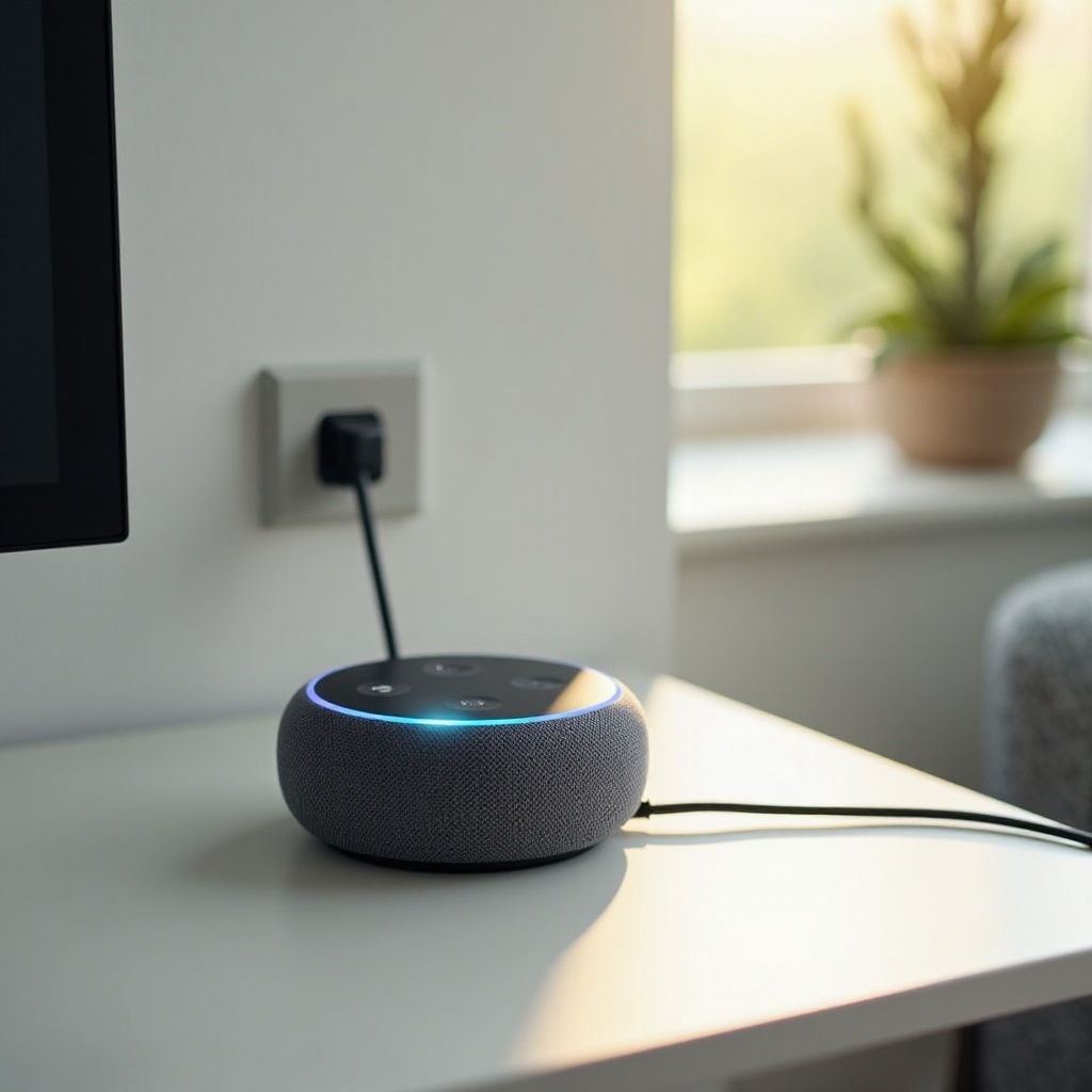 echo dot gaat niet aan wanneer ingeplugd