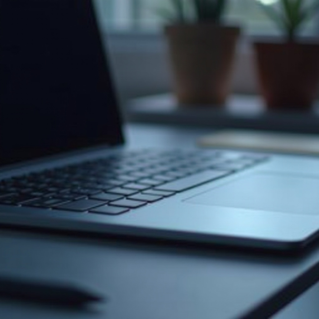 laptop dengan pemindai jempol